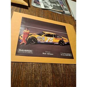 Vintage Rick Wilson #75 Dinner Bell Food Lion NASCAR Promo 8x10 Photo
